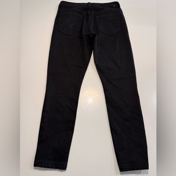 MOTHER Jeans The High waisted Looker Skimp Black Women’s Sz 28 Skinny Leg - Picture 2 of 12